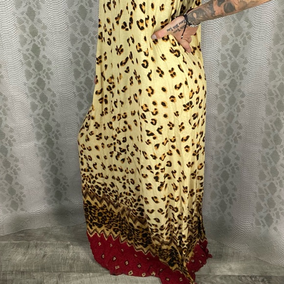 Mink pink long cheetah thick maxi dress 4FOR 60 - Picture 4 of 6